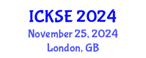 International Conference on Knowledge and Software Engineering (ICKSE) November 25, 2024 - London, United Kingdom