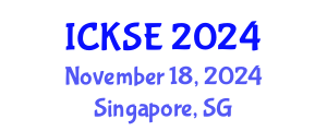 International Conference on Knowledge and Software Engineering (ICKSE) November 18, 2024 - Singapore, Singapore