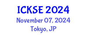 International Conference on Knowledge and Software Engineering (ICKSE) November 07, 2024 - Tokyo, Japan