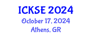 International Conference on Knowledge and Software Engineering (ICKSE) October 17, 2024 - Athens, Greece