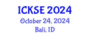 International Conference on Knowledge and Software Engineering (ICKSE) October 24, 2024 - Bali, Indonesia