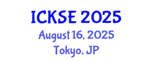 International Conference on Knowledge and Software Engineering (ICKSE) August 16, 2025 - Tokyo, Japan