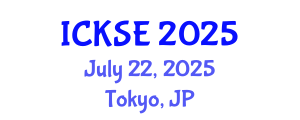 International Conference on Knowledge and Software Engineering (ICKSE) July 22, 2025 - Tokyo, Japan