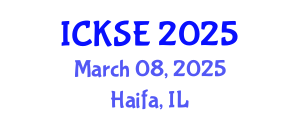 International Conference on Knowledge and Software Engineering (ICKSE) March 08, 2025 - Haifa, Israel