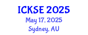 International Conference on Knowledge and Software Engineering (ICKSE) May 17, 2025 - Sydney, Australia