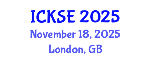 International Conference on Knowledge and Software Engineering (ICKSE) November 18, 2025 - London, United Kingdom
