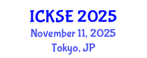 International Conference on Knowledge and Software Engineering (ICKSE) November 11, 2025 - Tokyo, Japan