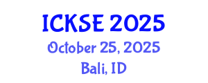 International Conference on Knowledge and Software Engineering (ICKSE) October 25, 2025 - Bali, Indonesia