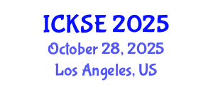 International Conference on Knowledge and Software Engineering (ICKSE) October 28, 2025 - Los Angeles, United States