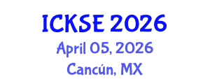 International Conference on Knowledge and Software Engineering (ICKSE) April 05, 2026 - Cancún, Mexico