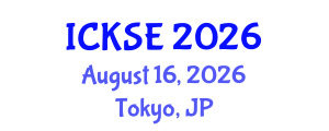 International Conference on Knowledge and Software Engineering (ICKSE) August 16, 2026 - Tokyo, Japan