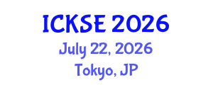 International Conference on Knowledge and Software Engineering (ICKSE) July 22, 2026 - Tokyo, Japan