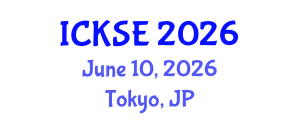 International Conference on Knowledge and Software Engineering (ICKSE) June 10, 2026 - Tokyo, Japan