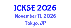 International Conference on Knowledge and Software Engineering (ICKSE) November 11, 2026 - Tokyo, Japan