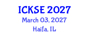 International Conference on Knowledge and Software Engineering (ICKSE) March 03, 2027 - Haifa, Israel International Conference on Knowledge and Software Engineering (ICKSE) March 03, 2027 - Haifa, Israel