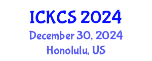 International Conference on Knowledge, Culture and Society (ICKCS) December 30, 2024 - Honolulu, United States