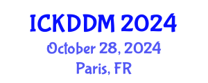 International Conference on Knowledge Discovery and Data Mining (ICKDDM) October 28, 2024 - Paris, France