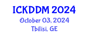 International Conference on Knowledge Discovery and Data Mining (ICKDDM) October 03, 2024 - Tbilisi, Georgia