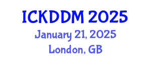International Conference on Knowledge Discovery and Data Mining (ICKDDM) January 21, 2025 - London, United Kingdom