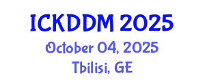 International Conference on Knowledge Discovery and Data Mining (ICKDDM) October 04, 2025 - Tbilisi, Georgia