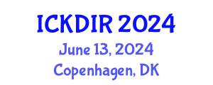 International Conference on Knowledge Discovery and Information Retrieval (ICKDIR) June 13, 2024 - Copenhagen, Denmark