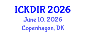 International Conference on Knowledge Discovery and Information Retrieval (ICKDIR) June 10, 2026 - Copenhagen, Denmark