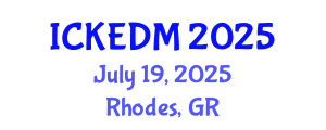 International Conference on Knowledge Engineering and Data Mining (ICKEDM) July 19, 2025 - Rhodes, Greece