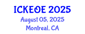 International Conference on Knowledge Engineering and Ontological Engineering (ICKEOE) August 05, 2025 - Montreal, Canada