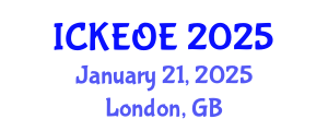 International Conference on Knowledge Engineering and Ontological Engineering (ICKEOE) January 21, 2025 - London, United Kingdom