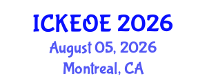 International Conference on Knowledge Engineering and Ontological Engineering (ICKEOE) August 05, 2026 - Montreal, Canada