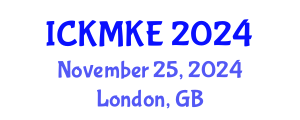 International Conference on Knowledge Management and Knowledge Economy (ICKMKE) November 25, 2024 - London, United Kingdom
