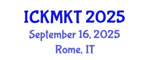 International Conference on Knowledge Management and Knowledge Technologies (ICKMKT) September 16, 2025 - Rome, Italy