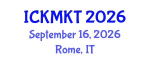 International Conference on Knowledge Management and Knowledge Technologies (ICKMKT) September 16, 2026 - Rome, Italy