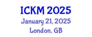 International Conference on Knowledge Management (ICKM) January 21, 2025 - London, United Kingdom