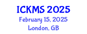 International Conference on Knowledge Management Studies (ICKMS) February 15, 2025 - London, United Kingdom