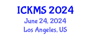 International Conference on Knowledge Management Systems (ICKMS) June 24, 2024 - Los Angeles, United States