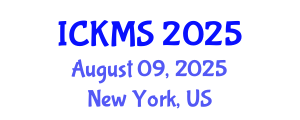 International Conference on Knowledge Management Systems (ICKMS) August 09, 2025 - New York, United States