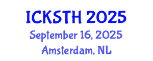 International Conference on Knowledge, Service, Tourism and Hospitality (ICKSTH) September 16, 2025 - Amsterdam, Netherlands