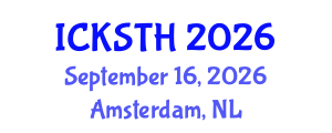 International Conference on Knowledge, Service, Tourism and Hospitality (ICKSTH) September 16, 2026 - Amsterdam, Netherlands