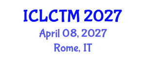 International Conference on Lab-on-a-Chip Technologies and Microfluidics (ICLCTM) April 08, 2027 - Rome, Italy International Conference on Lab-on-a-Chip Technologies and Microfluidics (ICLCTM) April 08, 2027 - Rome, Italy