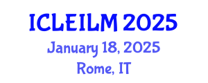 International Conference on Labor Economics and Internal Labor Market (ICLEILM) January 18, 2025 - Rome, Italy
