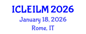 International Conference on Labor Economics and Internal Labor Market (ICLEILM) January 18, 2026 - Rome, Italy