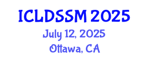International Conference on Land Degradation and Sustainable Soil Management (ICLDSSM) July 12, 2025 - Ottawa, Canada