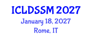 International Conference on Land Degradation and Sustainable Soil Management (ICLDSSM) January 18, 2027 - Rome, Italy International Conference on Land Degradation and Sustainable Soil Management (ICLDSSM) January 18, 2027 - Rome, Italy