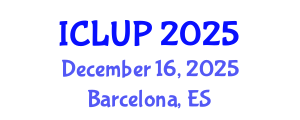 International Conference on Landscape and Urban Planning (ICLUP) December 16, 2025 - Barcelona, Spain