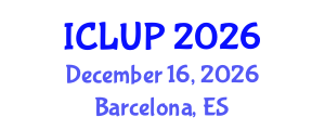International Conference on Landscape and Urban Planning (ICLUP) December 16, 2026 - Barcelona, Spain