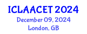 International Conference on Landscape Architecture and Advanced Civil Engineering Technologies (ICLAACET) December 09, 2024 - London, United Kingdom