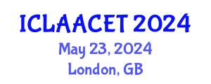International Conference on Landscape Architecture and Advanced Civil Engineering Technologies (ICLAACET) May 23, 2024 - London, United Kingdom