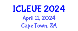 International Conference on Landscape Ecology and Urban Ecology (ICLEUE) April 11, 2024 - Cape Town, South Africa