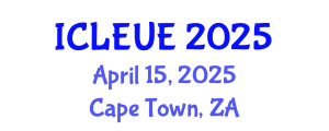 International Conference on Landscape Ecology and Urban Ecology (ICLEUE) April 15, 2025 - Cape Town, South Africa